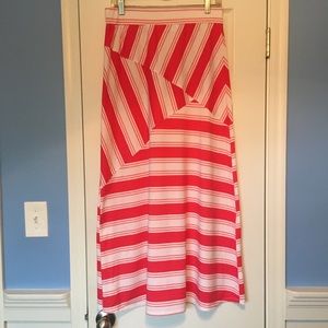 Striped white and pink skirt